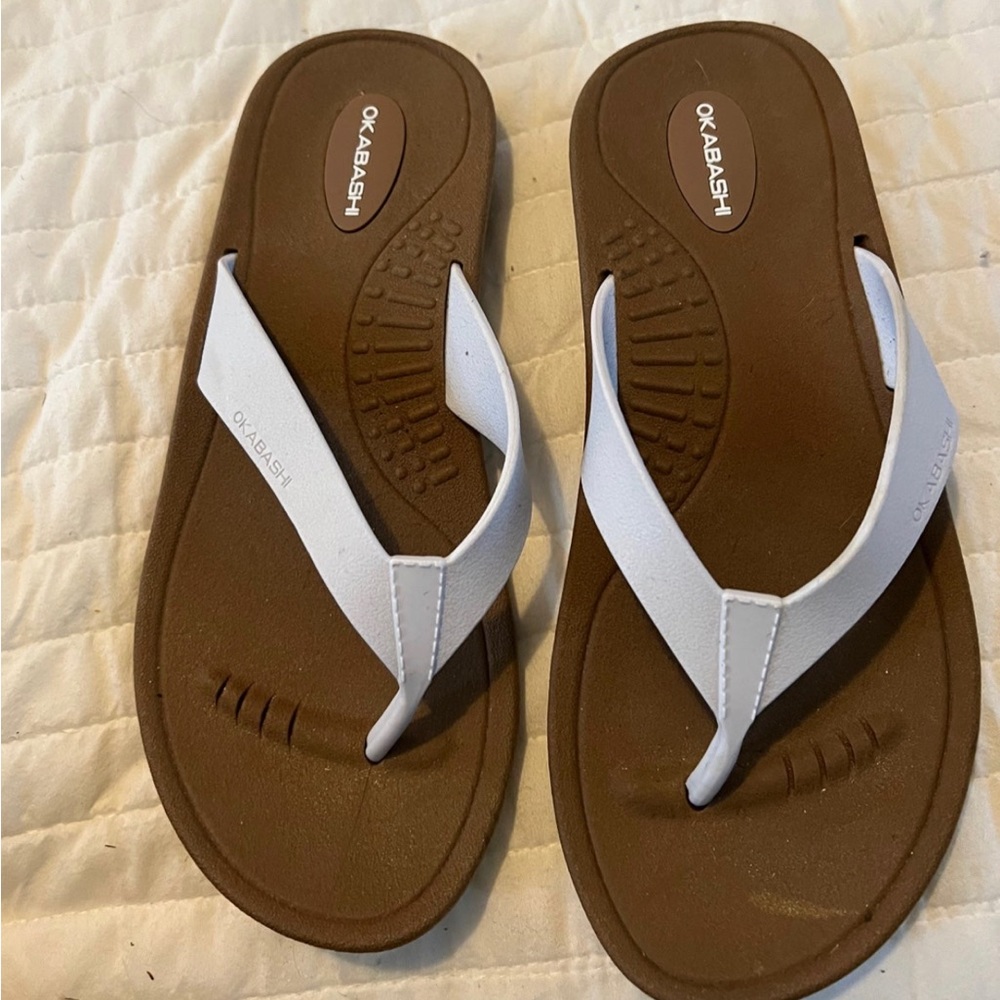 White Flip Flops